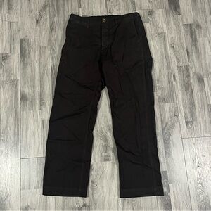 Visvim Buckle-Back Men’s 30 Wide-Fit Black Heavyweight Twill Chino EUC